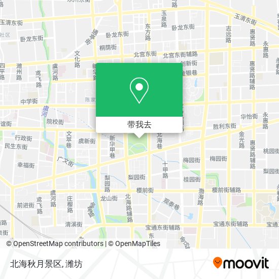 北海秋月景区地图