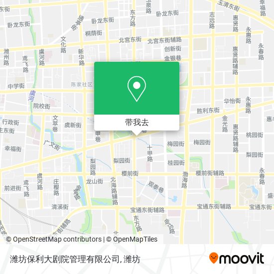 潍坊保利大剧院管理有限公司地图