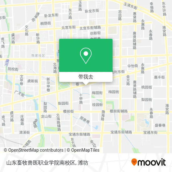 山东畜牧兽医职业学院南校区地图