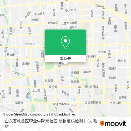 山东畜牧兽医职业学院南校区-动物疫病检测中心地图