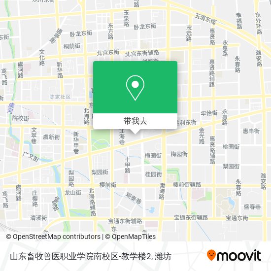 山东畜牧兽医职业学院南校区-教学楼2地图