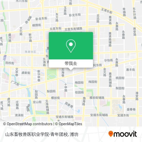 山东畜牧兽医职业学院-青年团校地图