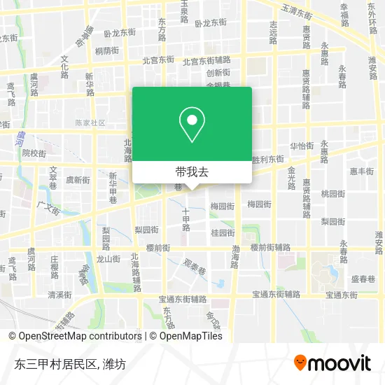 东三甲村居民区地图
