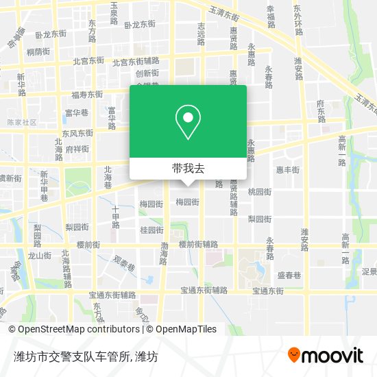 潍坊市交警支队车管所地图