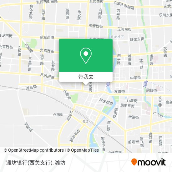 潍坊银行(西关支行)地图