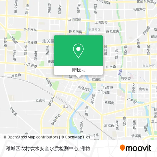 潍城区农村饮水安全水质检测中心地图
