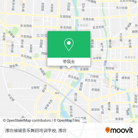 潍坊倾城音乐舞蹈培训学校地图