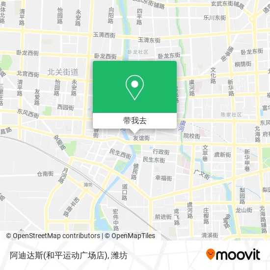 阿迪达斯(和平运动广场店)地图