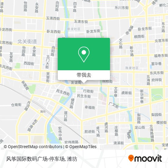 风筝国际数码广场-停车场地图