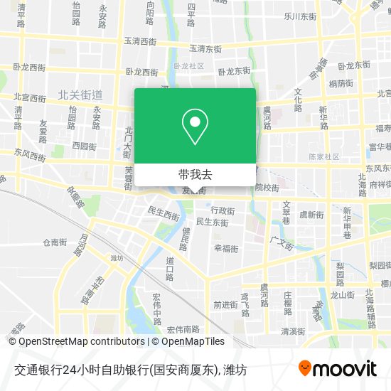 交通银行24小时自助银行(国安商厦东)地图