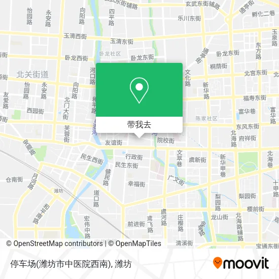 停车场(潍坊市中医院西南)地图
