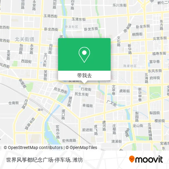 世界风筝都纪念广场-停车场地图