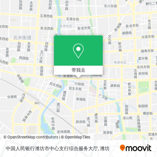 中国人民银行潍坊市中心支行综合服务大厅地图