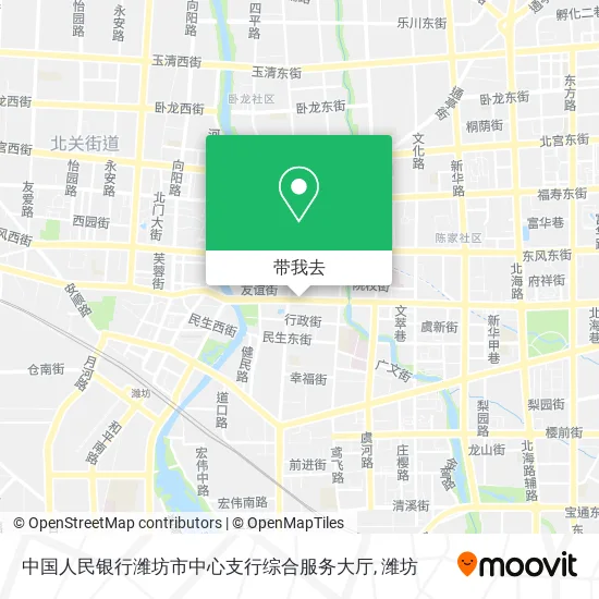 中国人民银行潍坊市中心支行综合服务大厅地图
