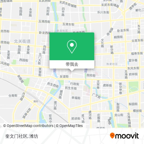 奎文门社区地图