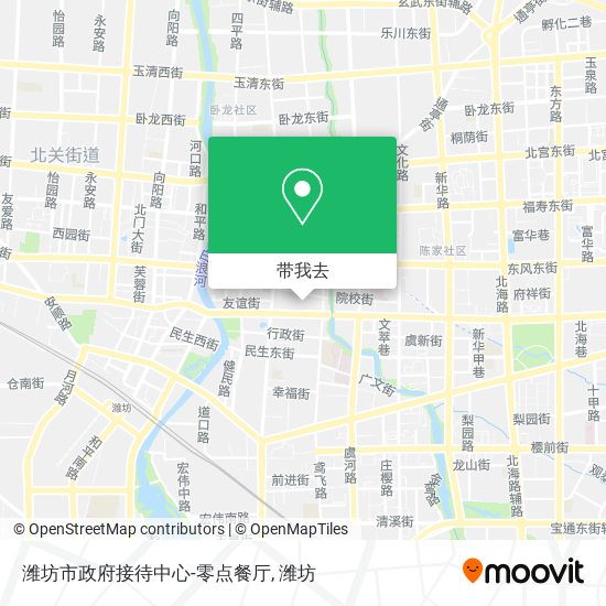潍坊市政府接待中心-零点餐厅地图