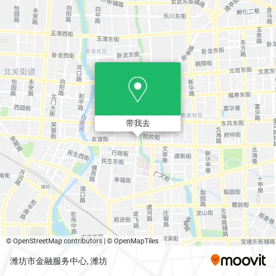 潍坊市金融服务中心地图