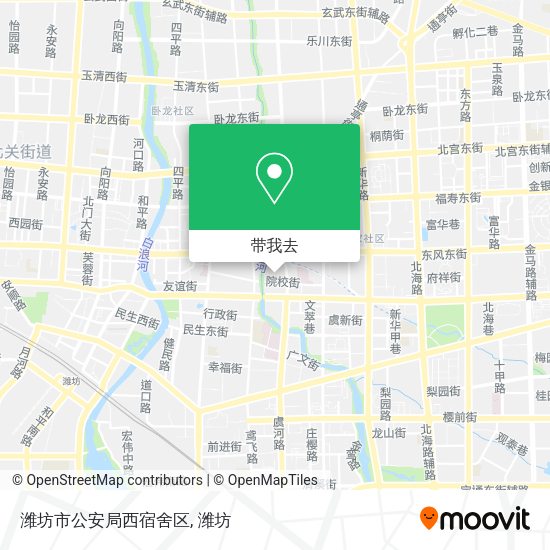 潍坊市公安局西宿舍区地图