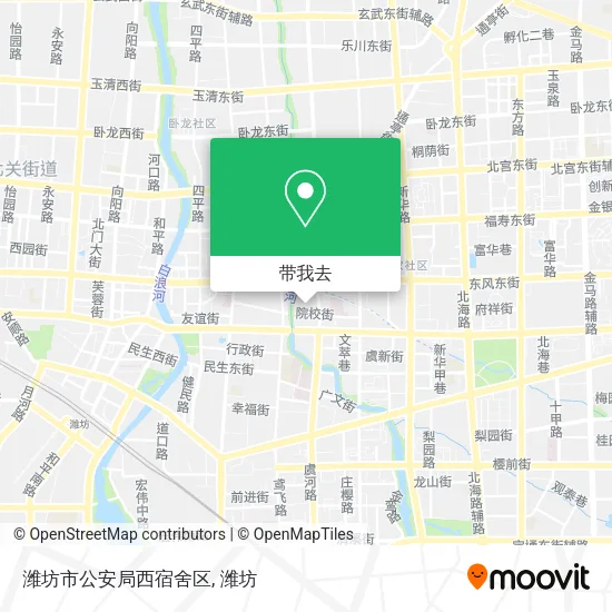 潍坊市公安局西宿舍区地图