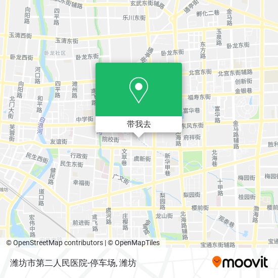 潍坊市第二人民医院-停车场地图