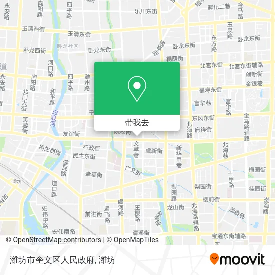 潍坊市奎文区人民政府地图