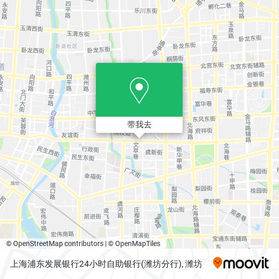 上海浦东发展银行24小时自助银行(潍坊分行)地图
