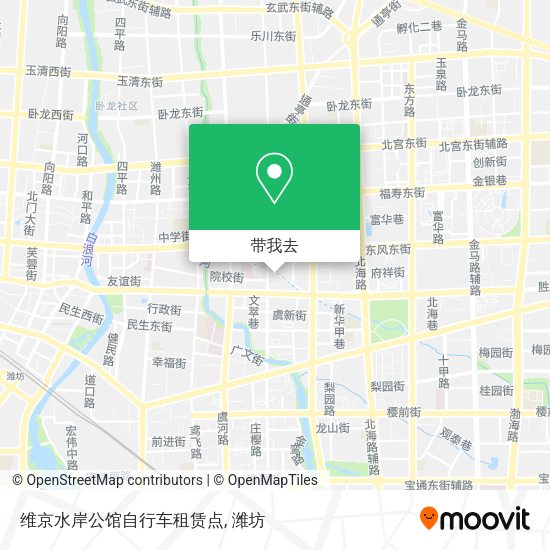 维京水岸公馆自行车租赁点地图