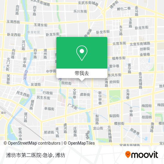 潍坊市第二医院-急诊地图