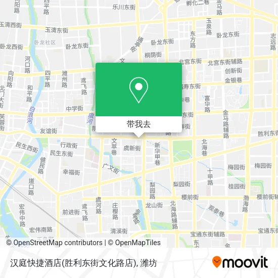汉庭快捷酒店(胜利东街文化路店)地图