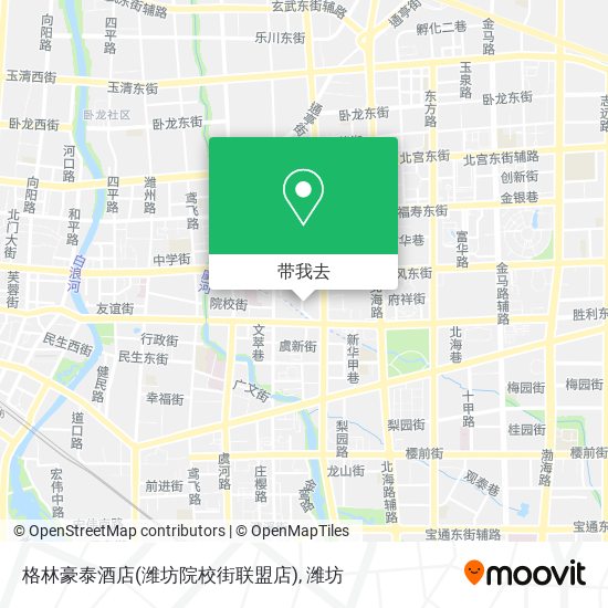 格林豪泰酒店(潍坊院校街联盟店)地图