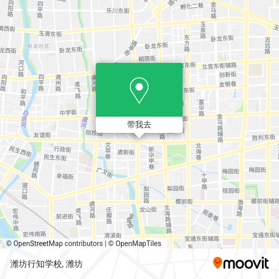 潍坊行知学校地图