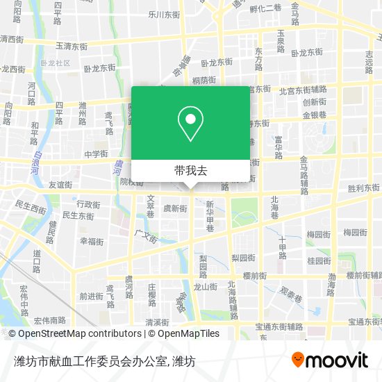 潍坊市献血工作委员会办公室地图