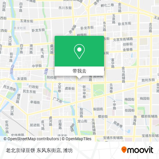 老北京绿豆饼 东风东街店地图