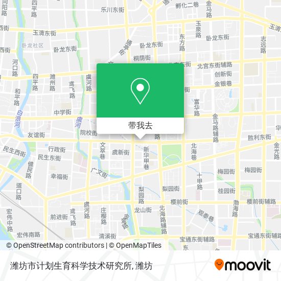 潍坊市计划生育科学技术研究所地图