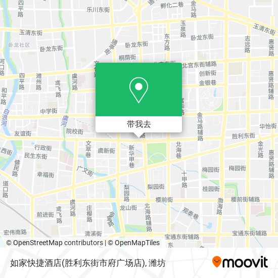如家快捷酒店(胜利东街市府广场店)地图