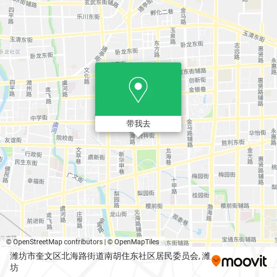 潍坊市奎文区北海路街道南胡住东社区居民委员会地图