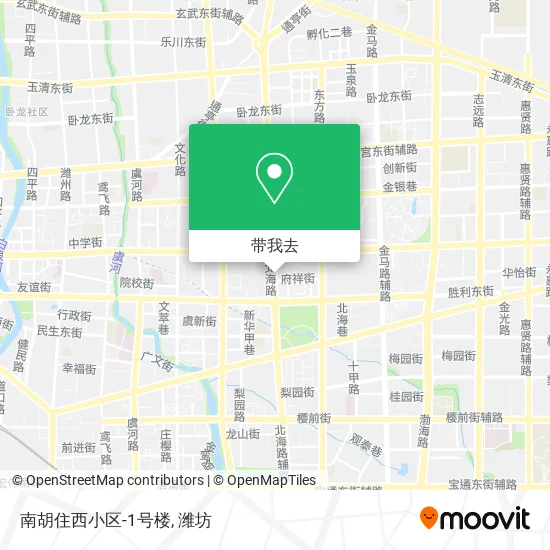 南胡住西小区-1号楼地图