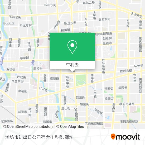 潍坊市进出口公司宿舍-1号楼地图