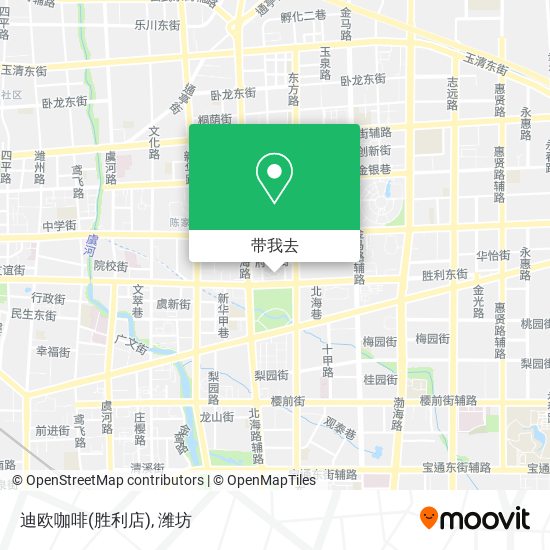 迪欧咖啡(胜利店)地图