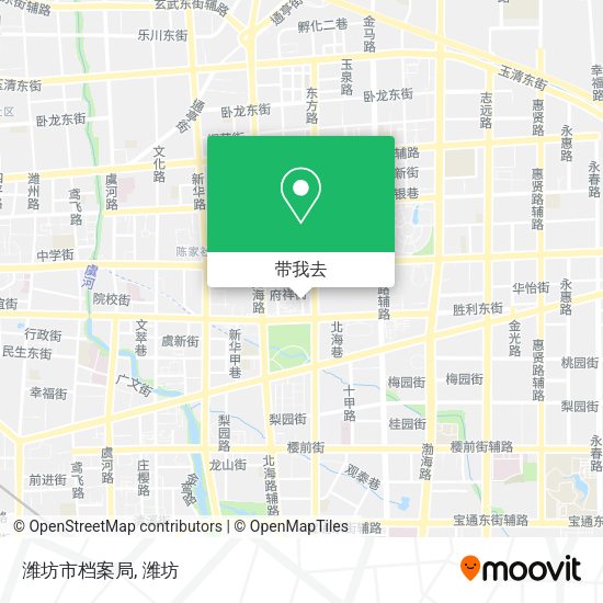 潍坊市档案局地图