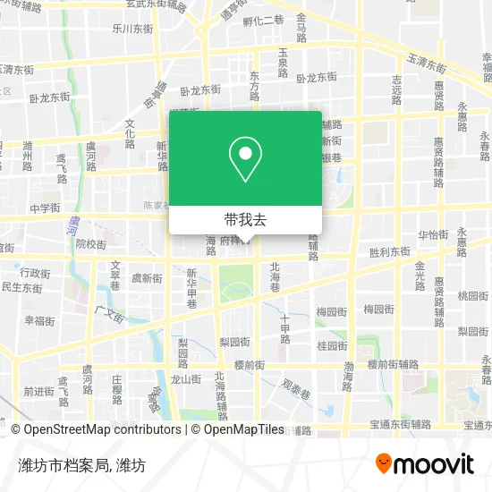 潍坊市档案局地图
