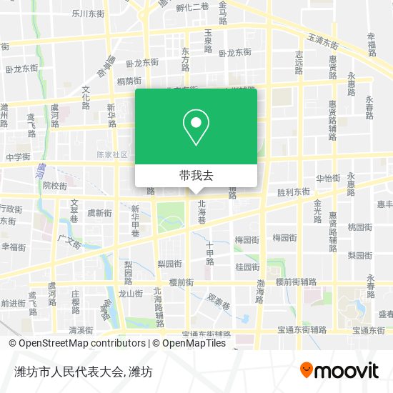 潍坊市人民代表大会地图