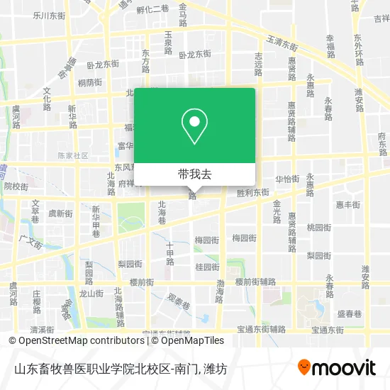 山东畜牧兽医职业学院北校区-南门地图