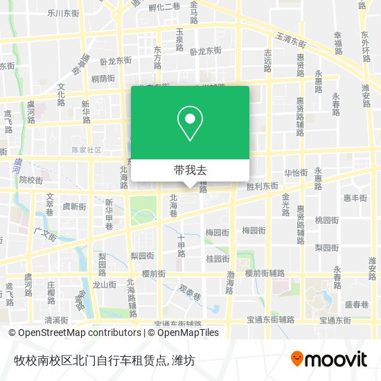 牧校南校区北门自行车租赁点地图