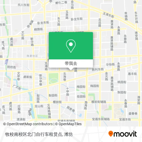 牧校南校区北门自行车租赁点地图