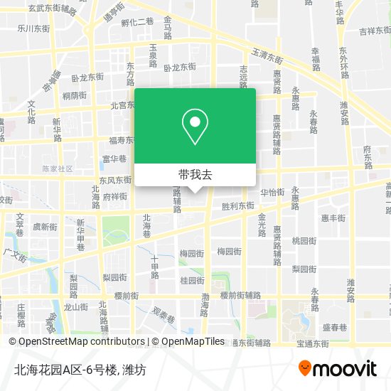 北海花园A区-6号楼地图