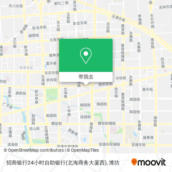 招商银行24小时自助银行(北海商务大厦西)地图