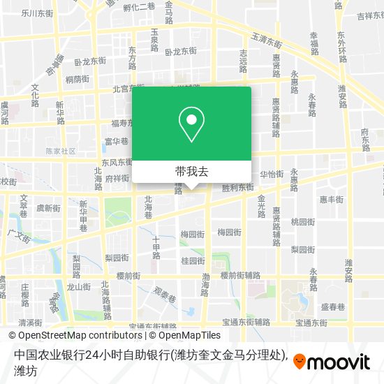 中国农业银行24小时自助银行(潍坊奎文金马分理处)地图