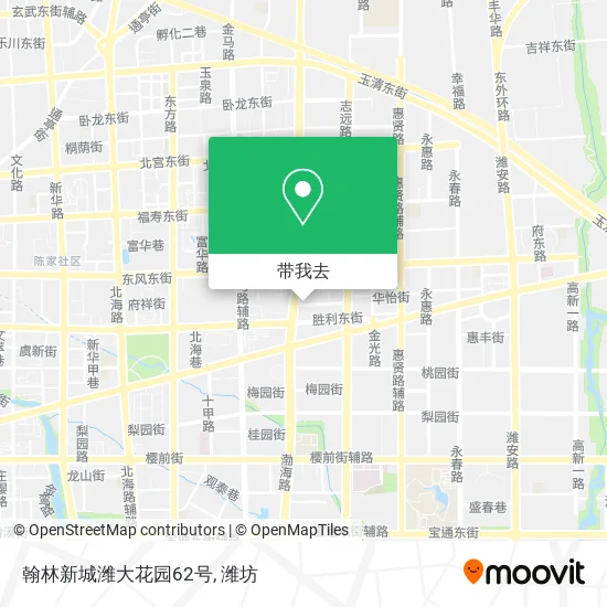 翰林新城潍大花园62号地图
