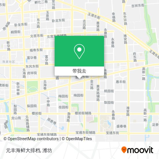 元丰海鲜大排档地图